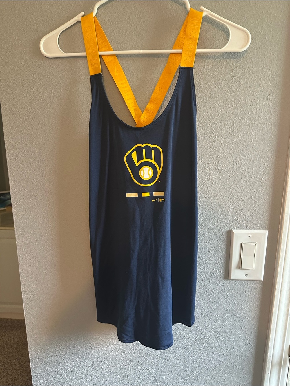 Women’s Navy Milwaukee Brewers Tank Top